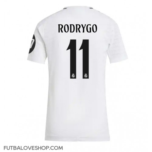 Dres Real Madrid Rodrygo Goes #11 Domáci pre Ženy 2024-25 Krátky Rukáv